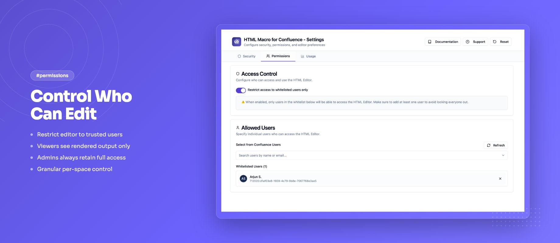 Editor Access Control