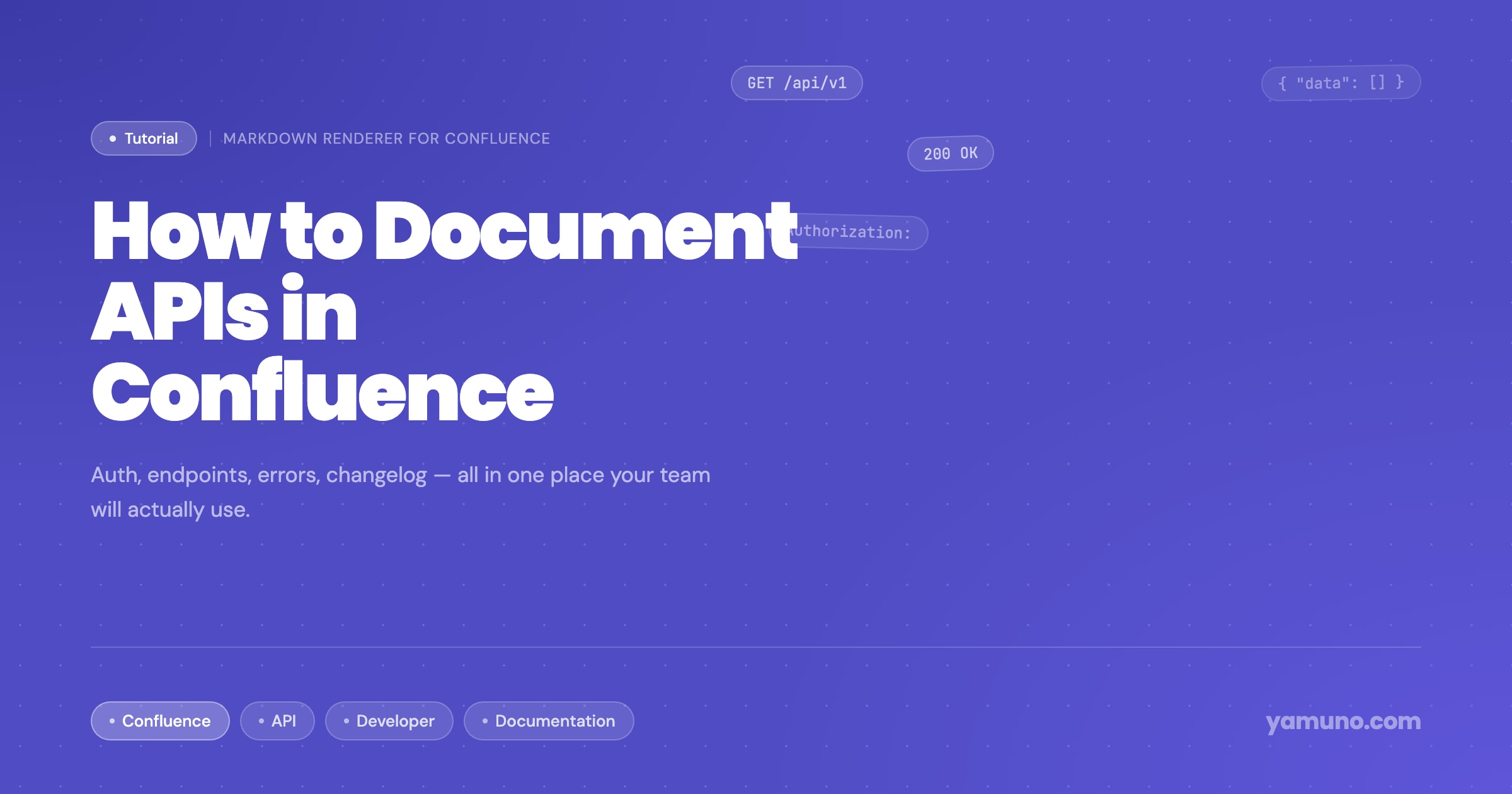 How to Document APIs in Confluence