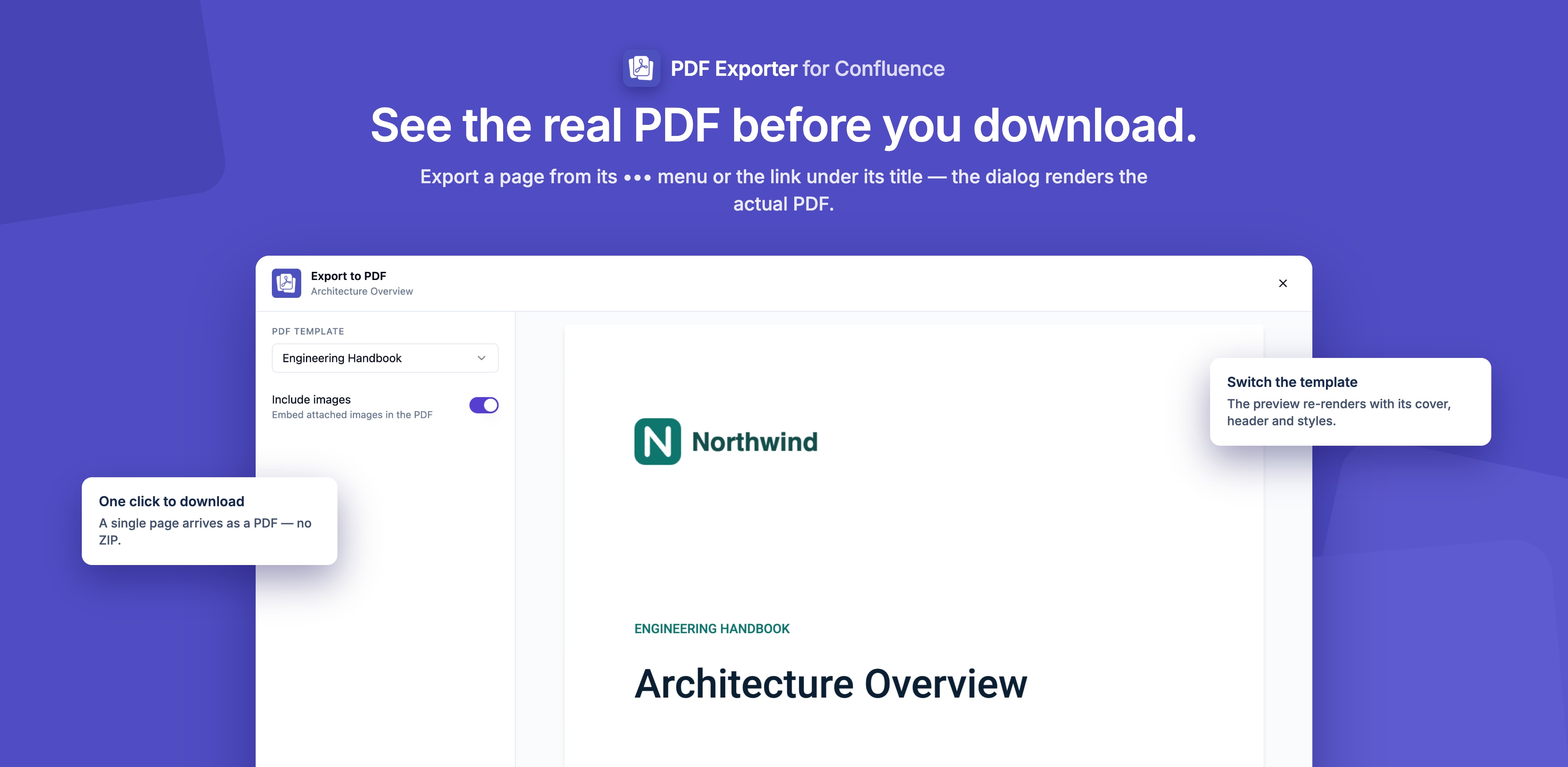 PDF preview result
